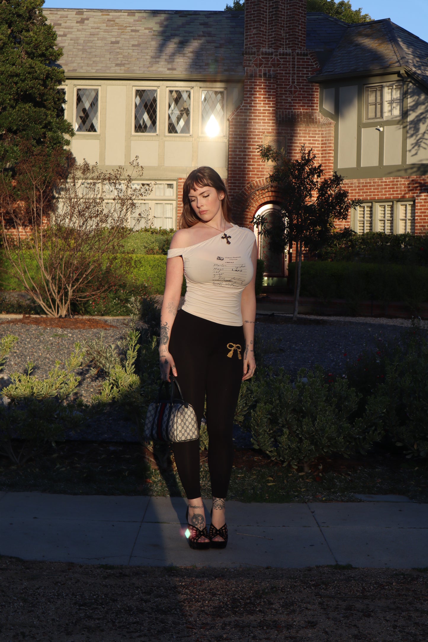 Hollywood Mom One Shoulder Top